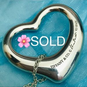 Tiffany & Co Sterling Silver Heart Necklace 925